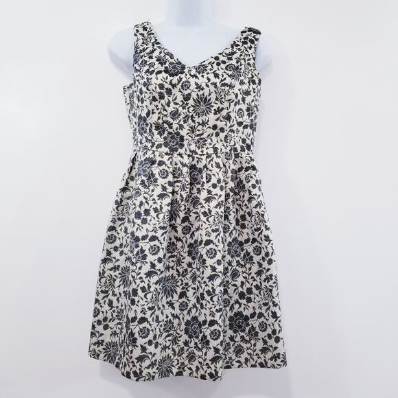 JACK Metallic Floral Cocktail Dress Fit & Flare - Picture 1 of 12